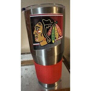 Chicago Blackhawks 30oz Stainless Steel Travel Tumbler [NEW] NHL Mug Cup